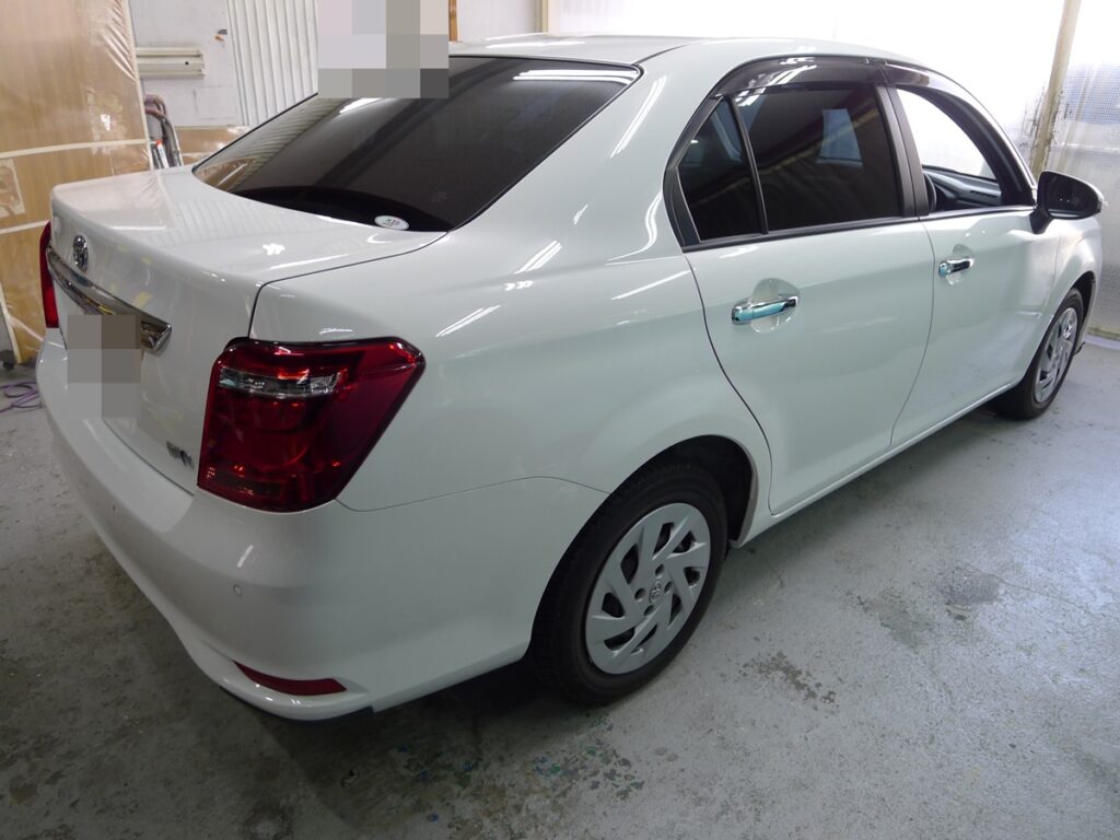 カローラアクシオ　カーフィルム施工後